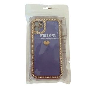 Wollony iPhone 11 Lilac Phone Case with Rhinestones